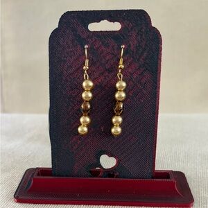 Gold dangle earrings